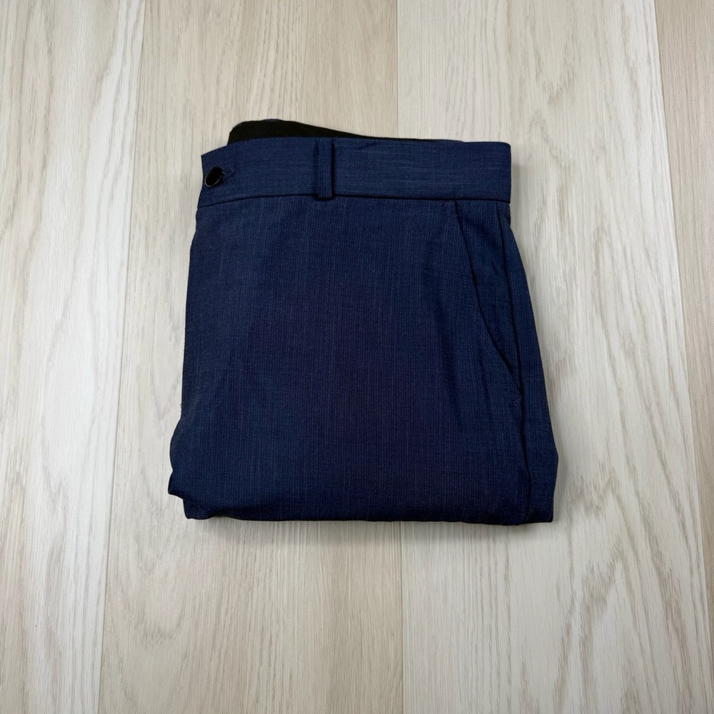 State & Liberty Dress Pants Mens Size 34 Athletic Fit 4-Way Stretch Heather Blue